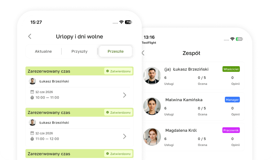 Terminka Partner: Zarządzanie zespołem