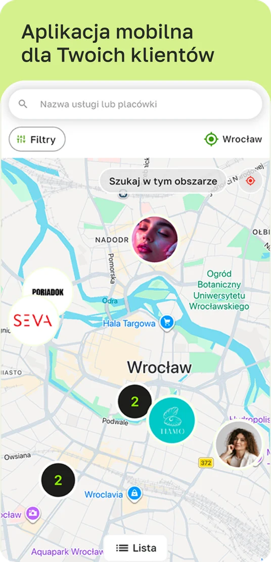 Ekran główny aplikacji mobilnej Terminka Partner